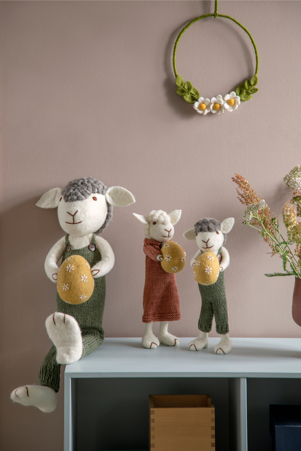 Handgefertigte Osterdeko aus Filz – skandinavischer Stil für dein Zuhause