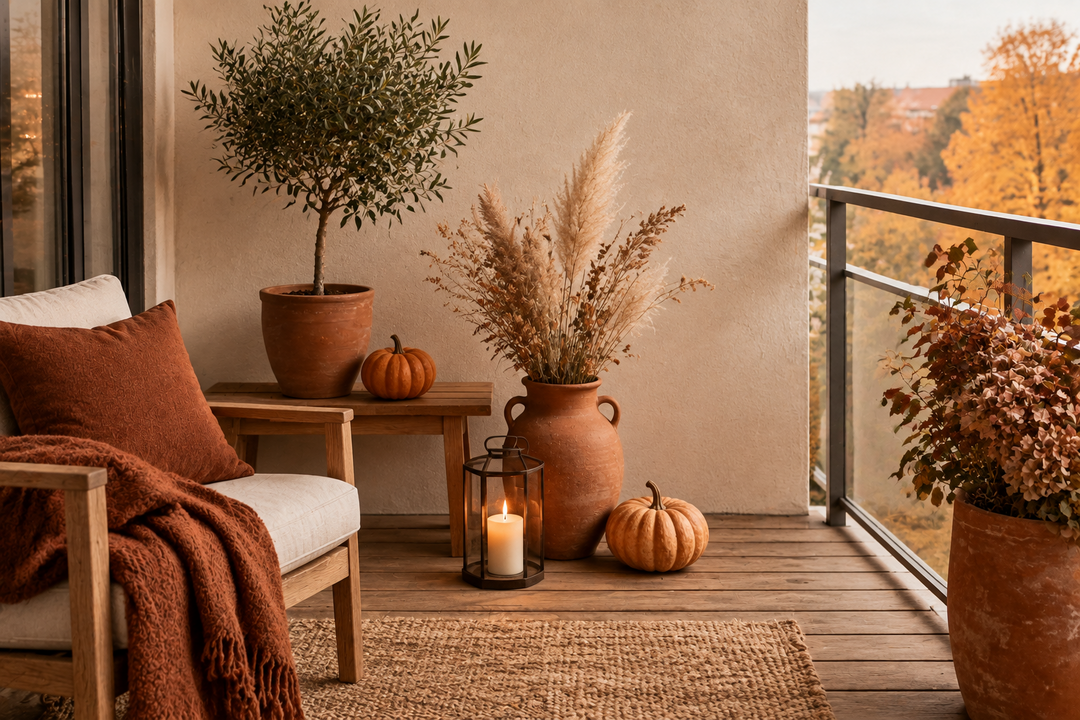Balkon dekorieren: Herbstfeste Ideen für draußen
