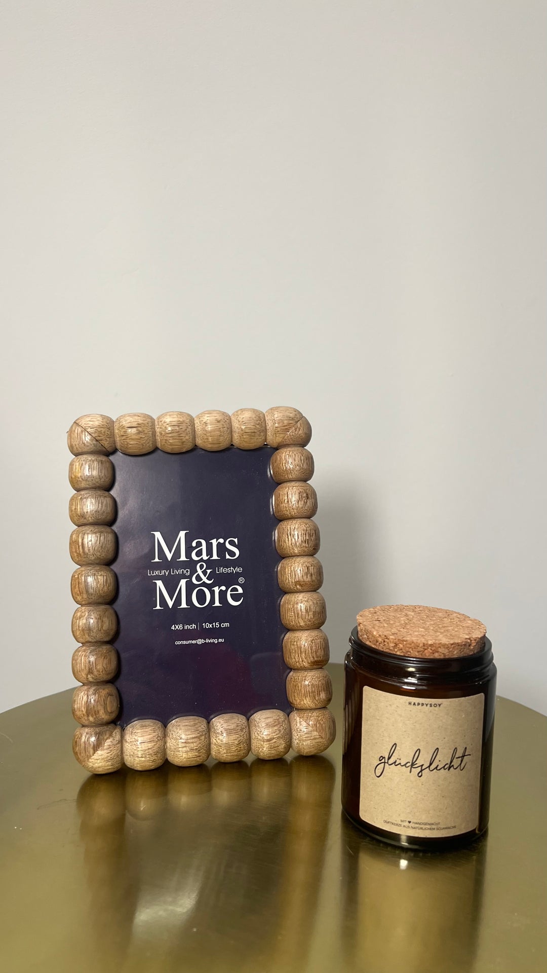 Geschenkset „Kleine Erinnerung“ – Bilderrahmen mit Duftkerze
