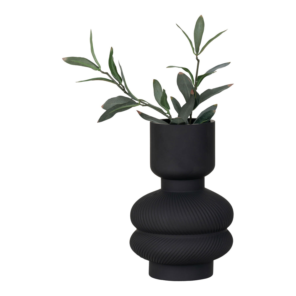 Minimalistische Vase schwarz