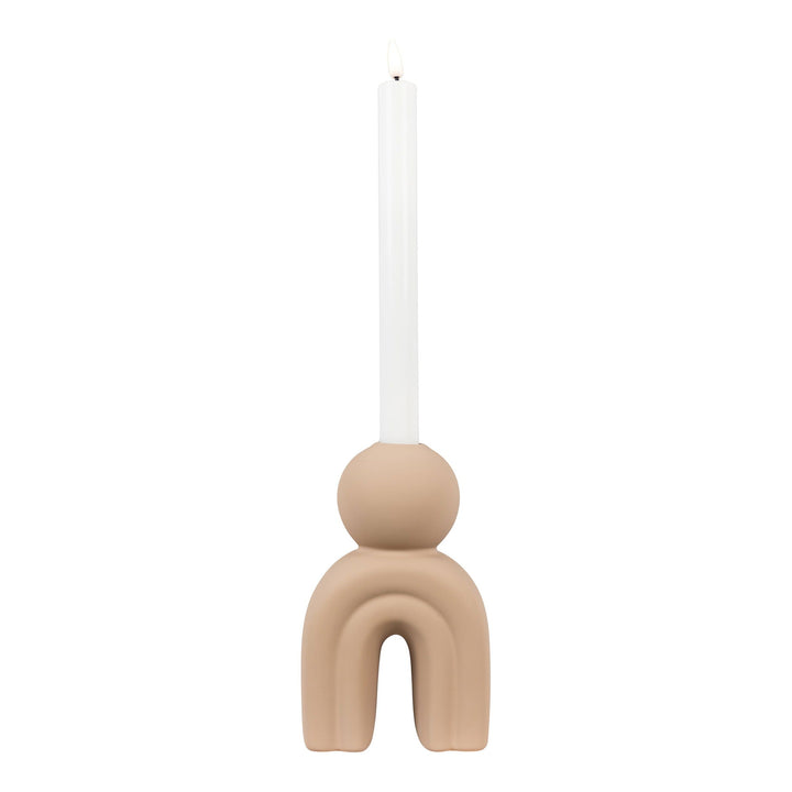 Geschenkset Warmes Licht Festlich – Kerzenhalter Holy aus Keramik
