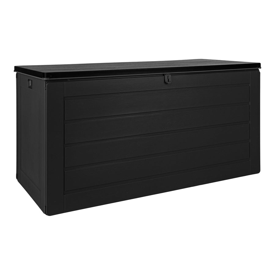 Dubrovnik Polsterbox in Schwarz, 146,5 x 71 x 75 cm, 680 Liter Fassungsvermögen, wetterfest