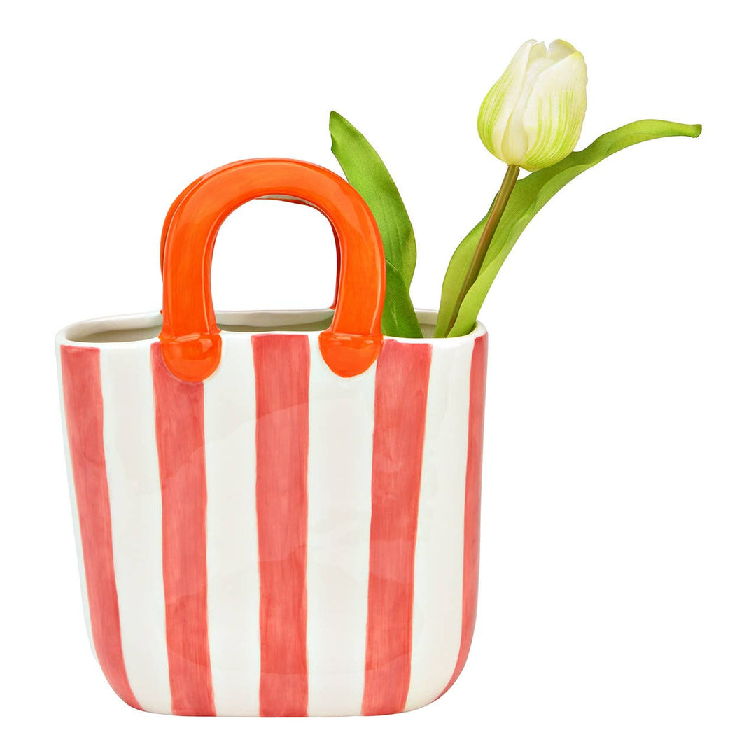 Moderne Dekoration Vase Handtasche Pink