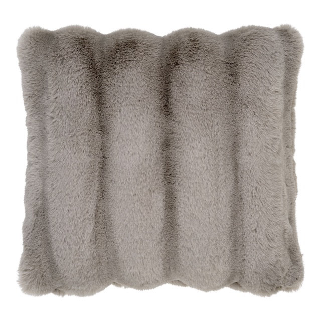 Kissen – Gelena, Kunstfell  beige, 45x45 cm