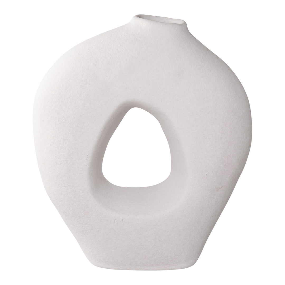 Stilvolle Blumenvase aus Keramik als elegantes Wohnaccessoire.
