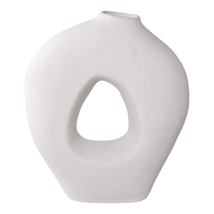 Stilvolle Blumenvase aus Keramik als elegantes Wohnaccessoire.
