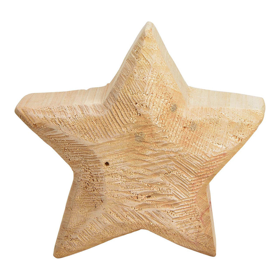 Stern aus Holz Braun – rustikale Weihnachtsdeko